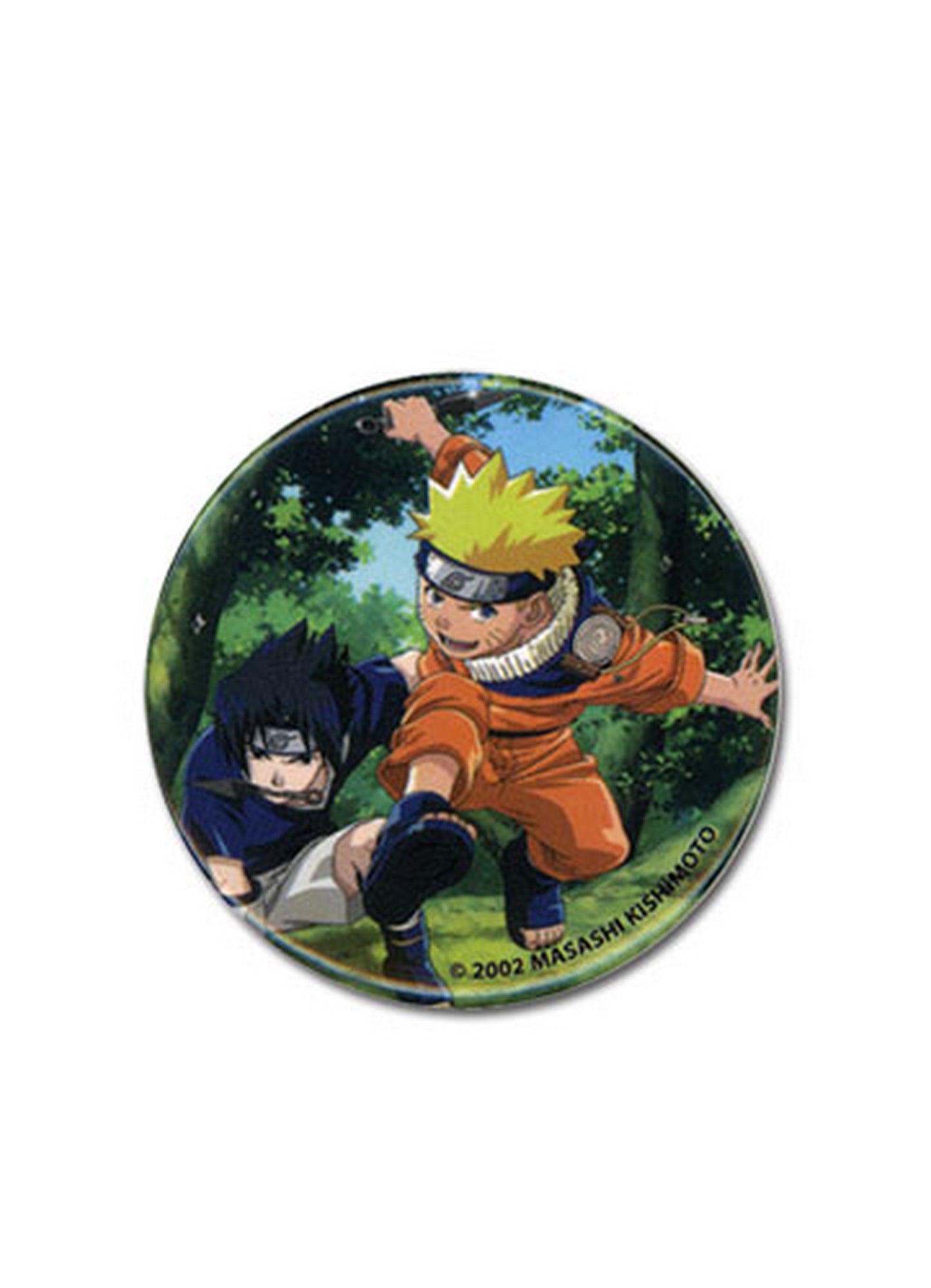 Naruto - Naruto Uzumaki And Sasuke Uchiha Button 1.5"