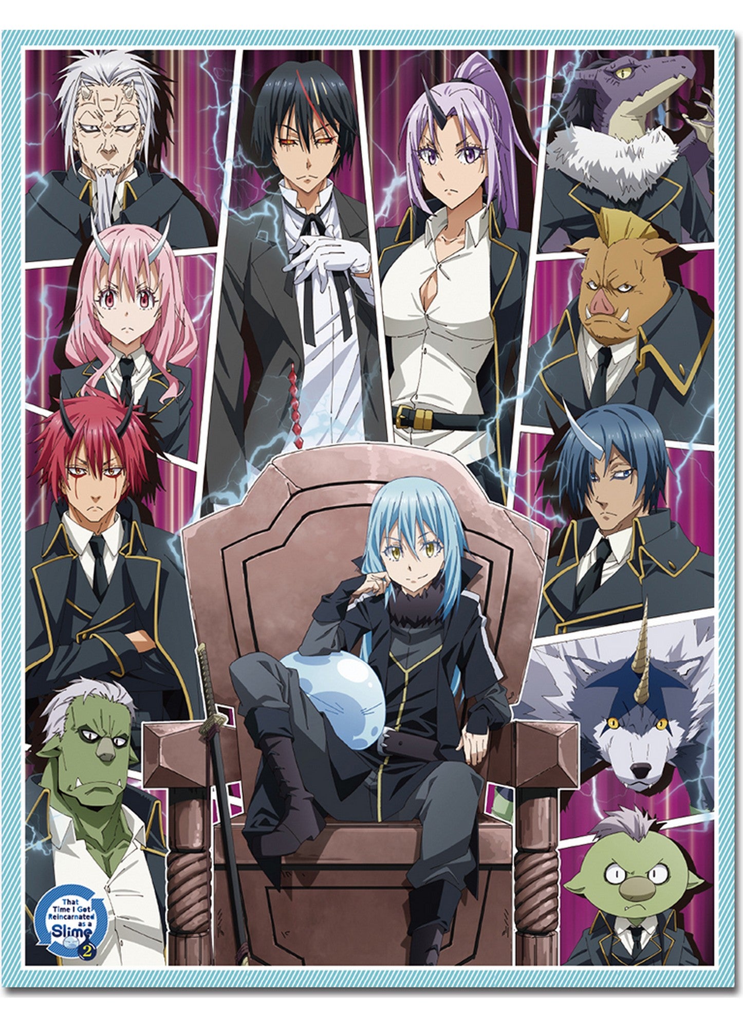 That Time I Got Reincarnated As A Slime 2 Key Art #A Sublimation Throw Blanket 46"W x 60"H
