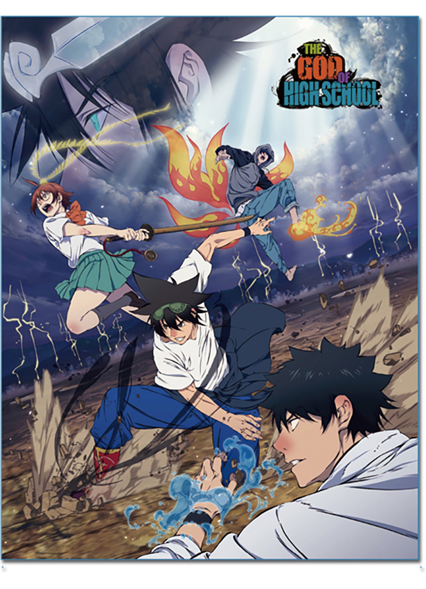 God Of High School - Key Art Sublimation Throw Blanket 46"W x 60"H
