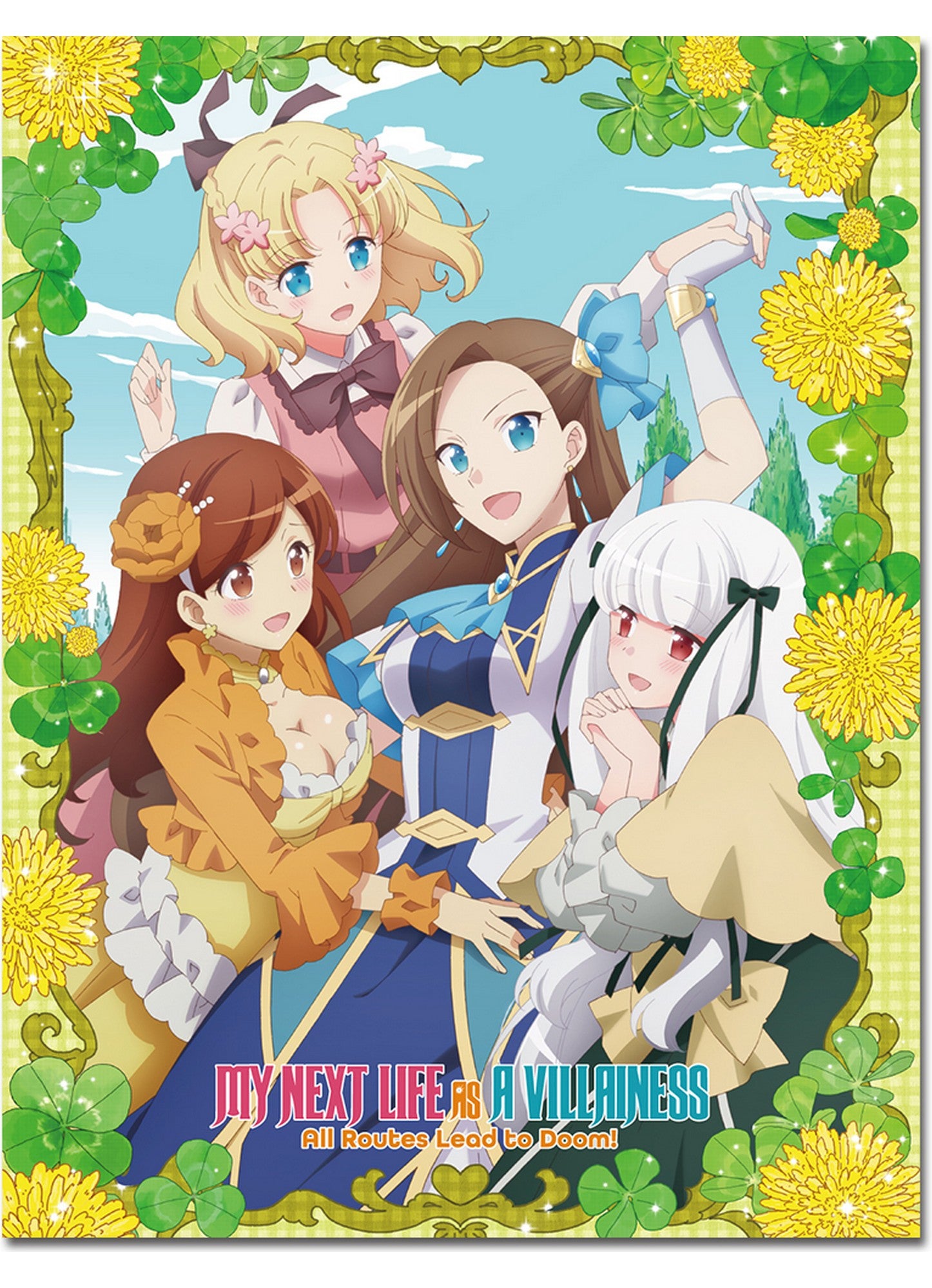 My Next Life As A Villainess - Heroine Group Throw Blanket 46"W x 60"H