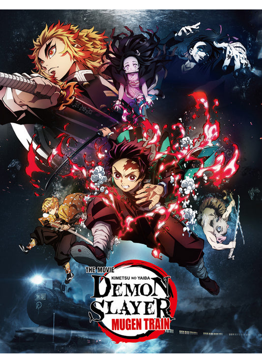 Demon Slayer The Movie - Infinity Train Key Visuals Sublimation Throw Blanket #1 46"W x 60"H