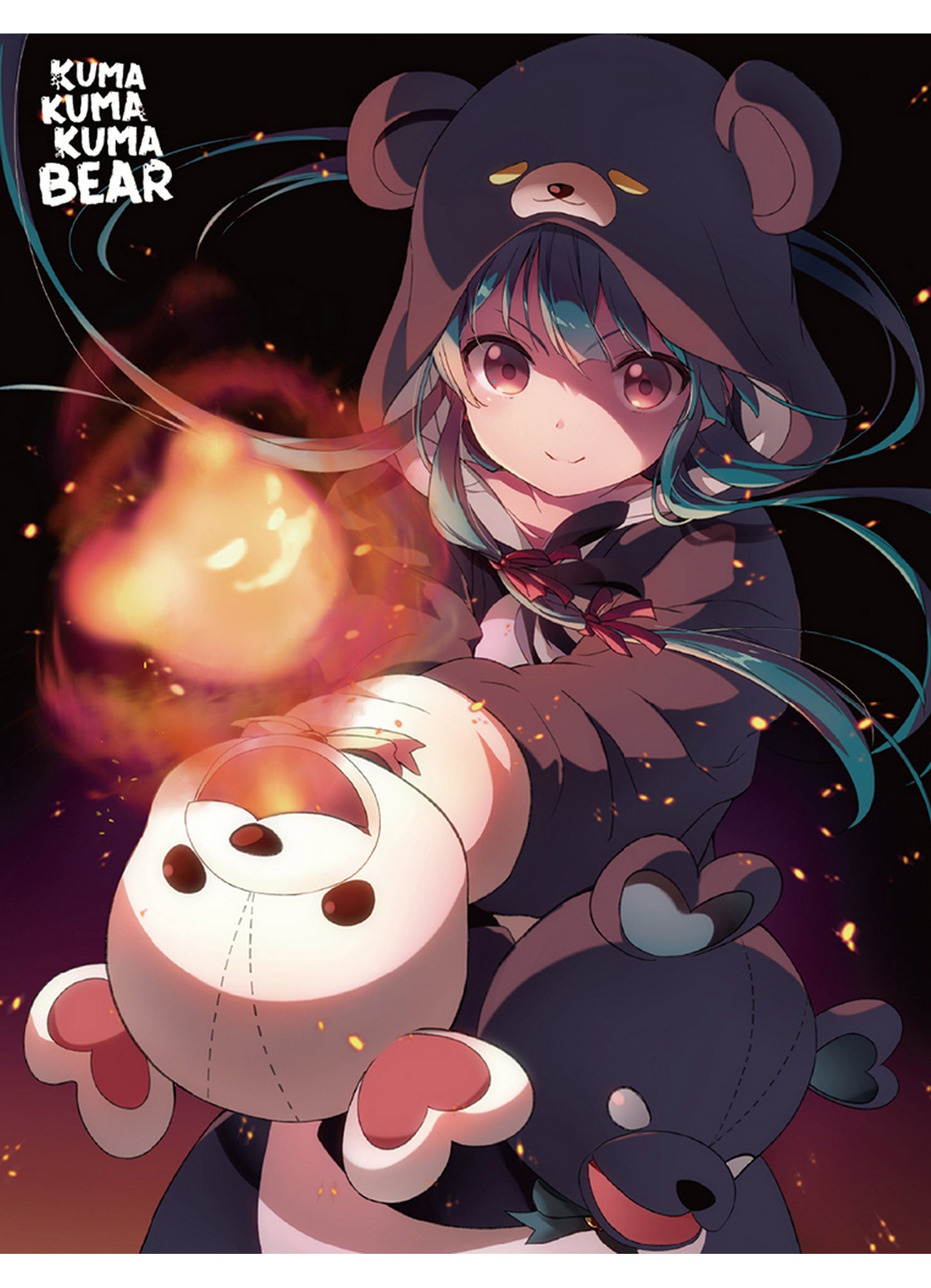 Kuma Kuma Kuma Bear - Teaser Art Sublimation Throw Blanket 46"W x 60"H
