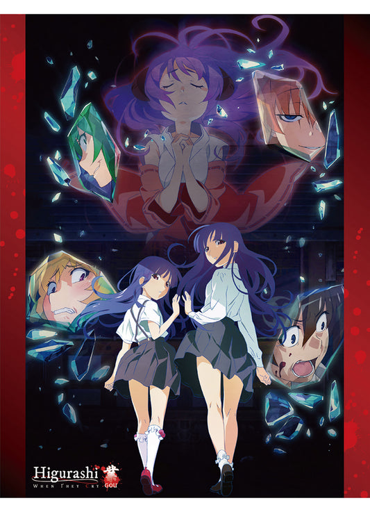 Higurashi When They Cry - Key Art #B Sublimation Throw Blanket 46"W x 60"H