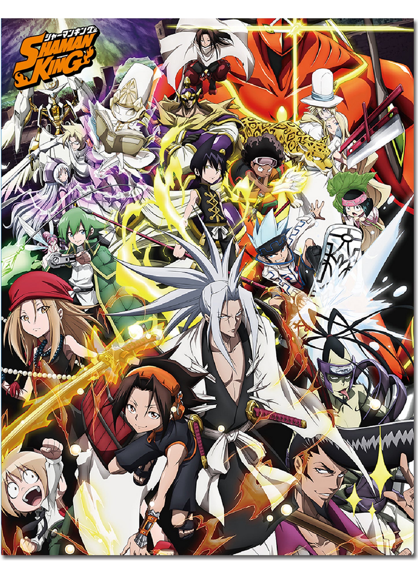Shaman King - Group All Throw Blanket 46"W x 60"H