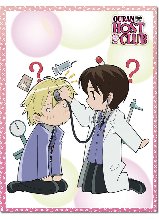 Ouran High School Host Club - Haruhi Fujioka & Tamaki Suoh 01 Sublimation Throw Blanket 46"W x 60"H