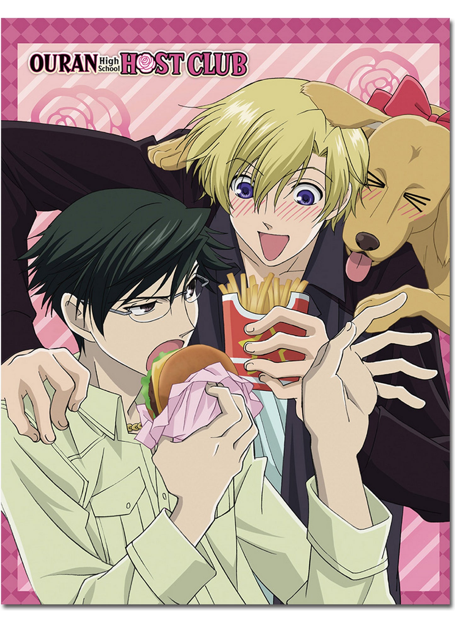 Ouran High School Host Club - Tamaki Suoh & Kyoya Ootori 01 Sublimation Throw Blanket 46"W x 60"H