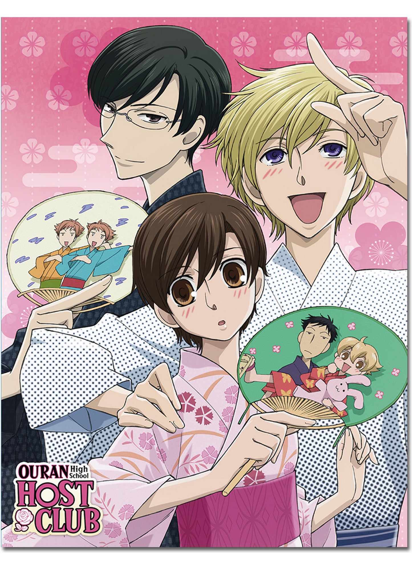 Ouran High School Host Club - Ouran Festival Group 1 Sublimation Throw Blanket 46"W x 60"H