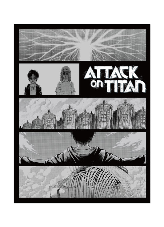 Attack On Titan Manga - Vol 33 Art Sublimation Throw Blanket 46"W x 60"H