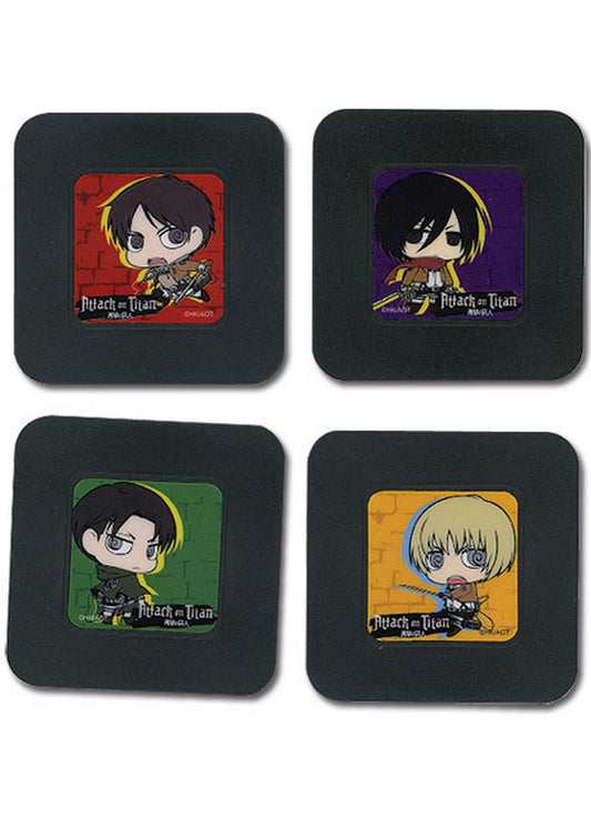 Attack On Titan - Set 3 Coaster