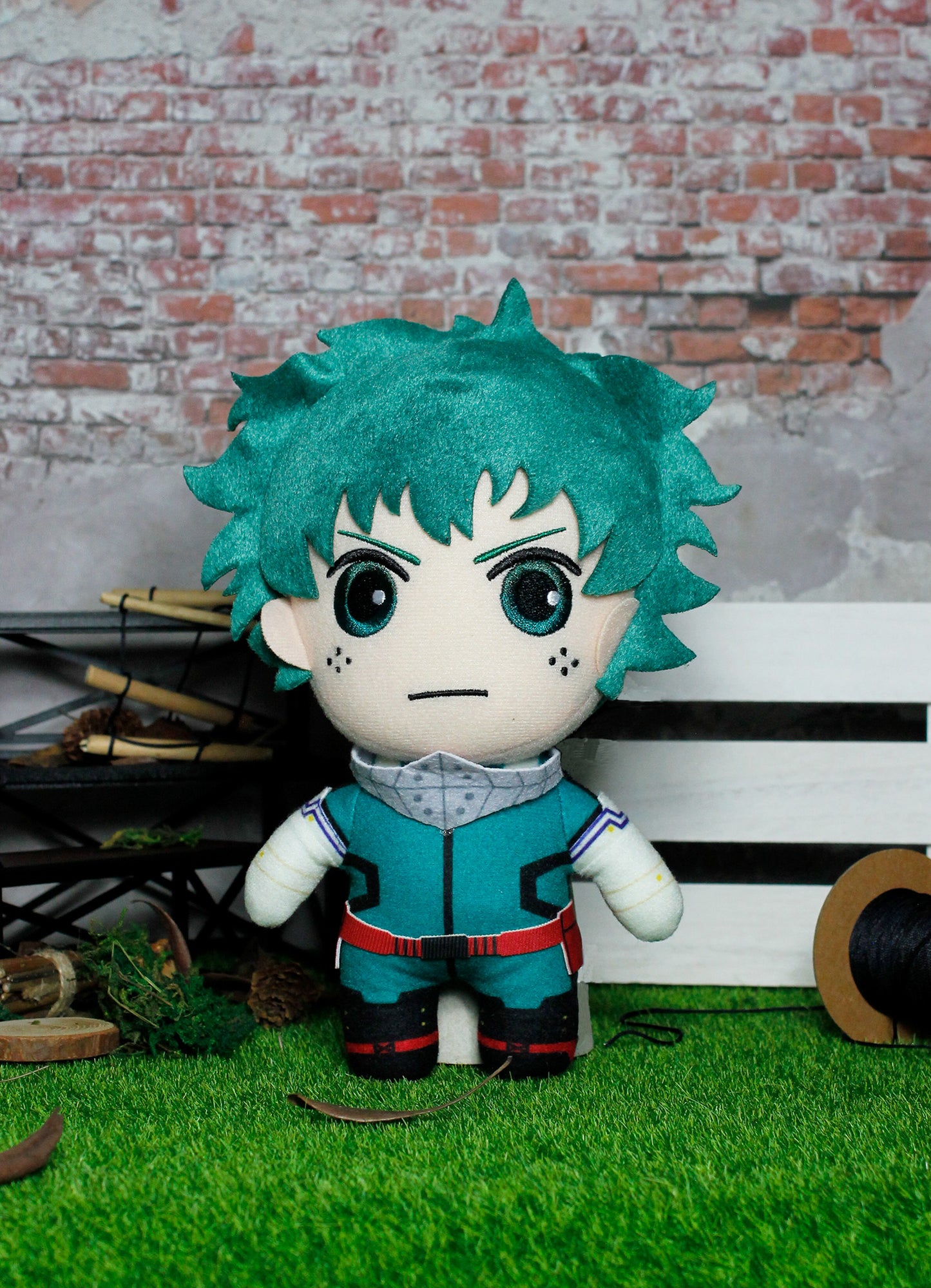My Hero Academia S3 - Izuku Midoriya "Deku" Serious Face Plush 8"H