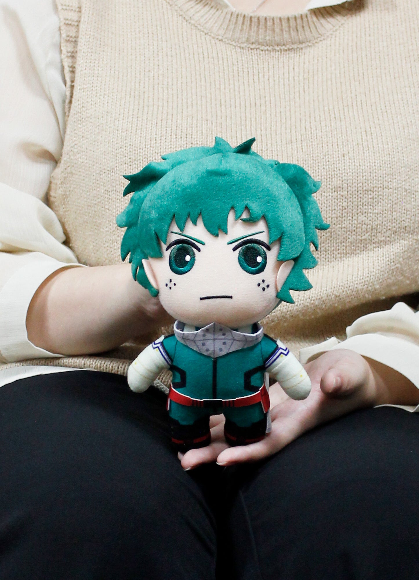My Hero Academia S3 - Izuku Midoriya "Deku" Serious Face Plush 8"H