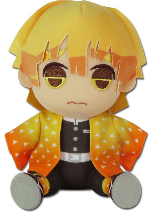 Demon Slayer - Zenitsu Agatsuma Sitting Plush 7"H