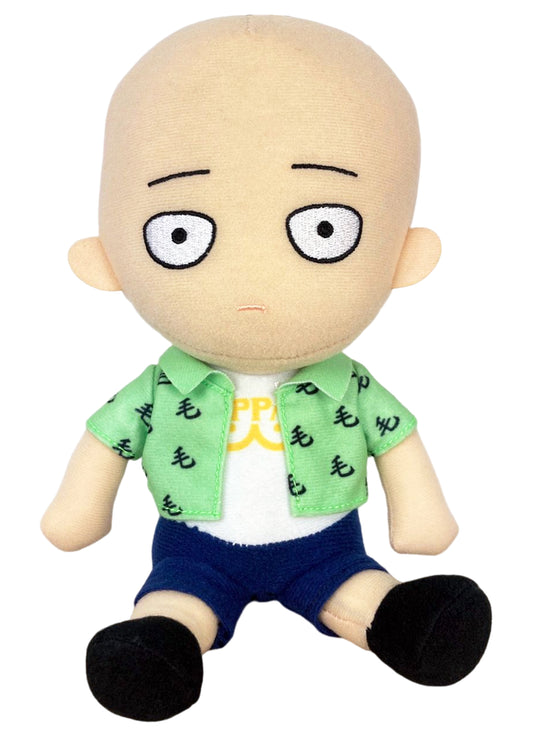 One Punch Man S2 - Saitama "Caped Baldy" Sitting Plush 7"H