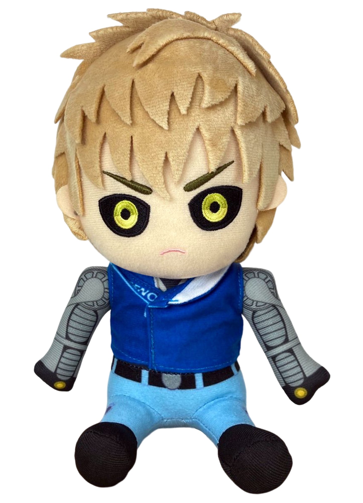 One Punch Man S2 - Genos "Demon Cyborg" Sitting Plush 7"H