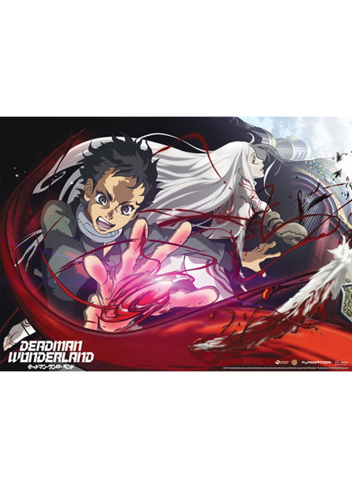 Deadman Wonderland - Ganta Igarashi & Shiro Fabric Poster