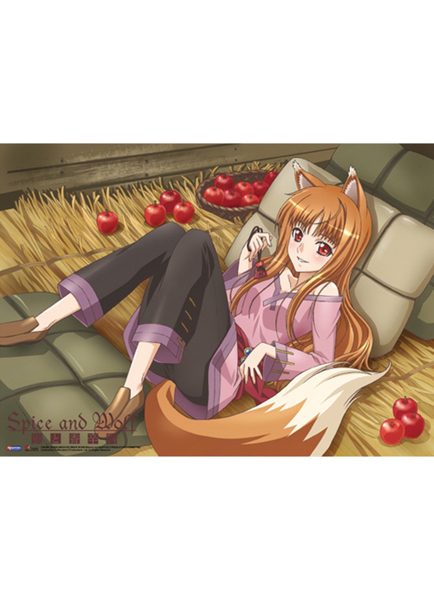 Spice And Wolf Holo With Apple Fabric Poster
