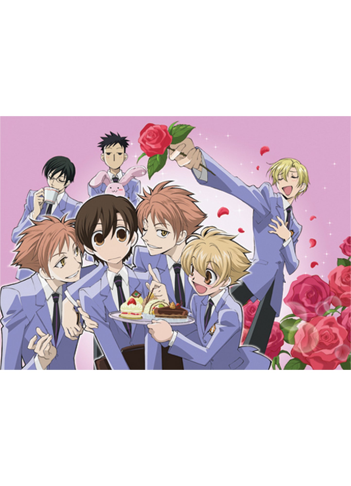 Ouran High School Host Club - Group Fabric Poster