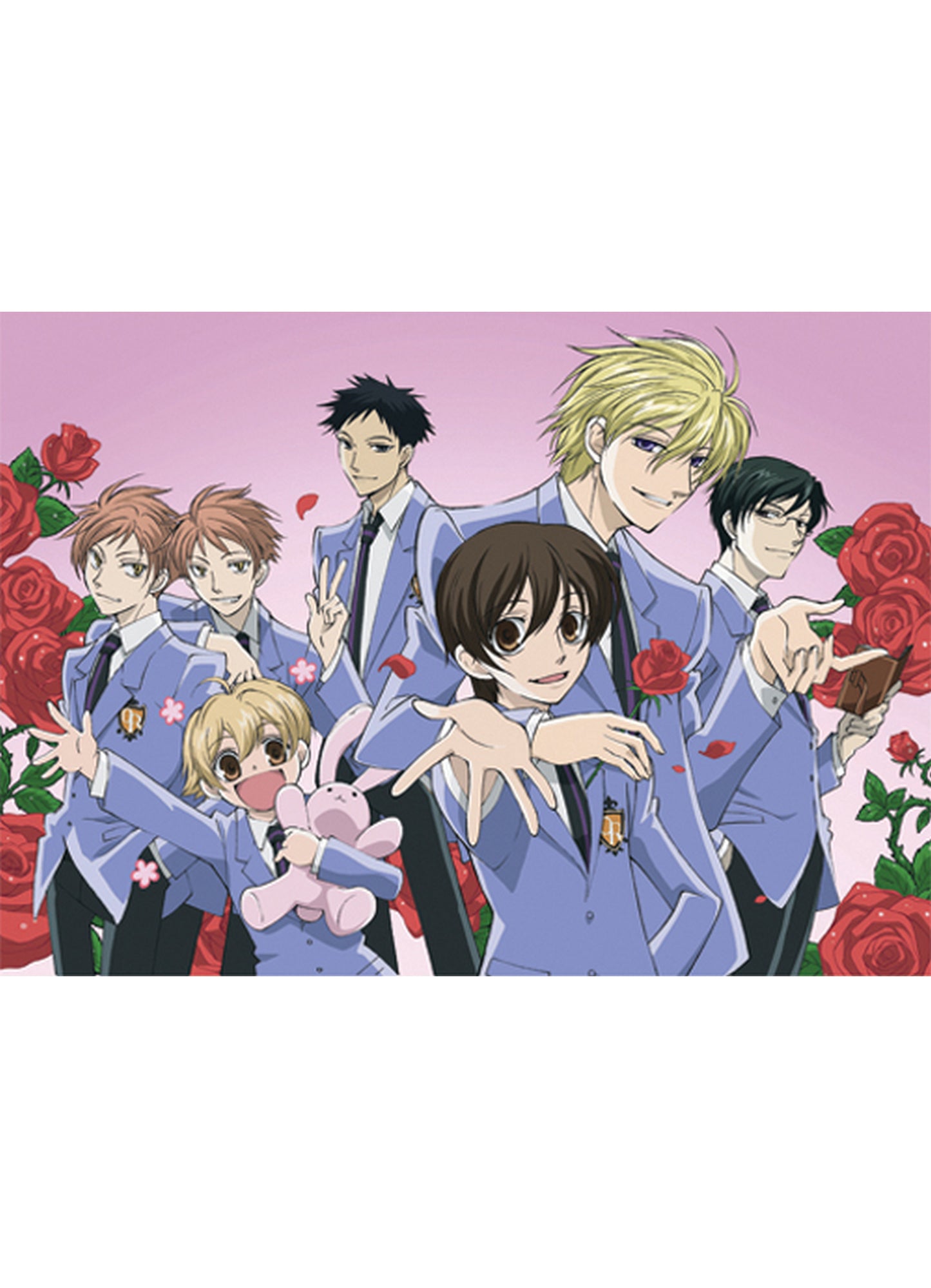 Ouran High School Host Club - Group Fabric Poster