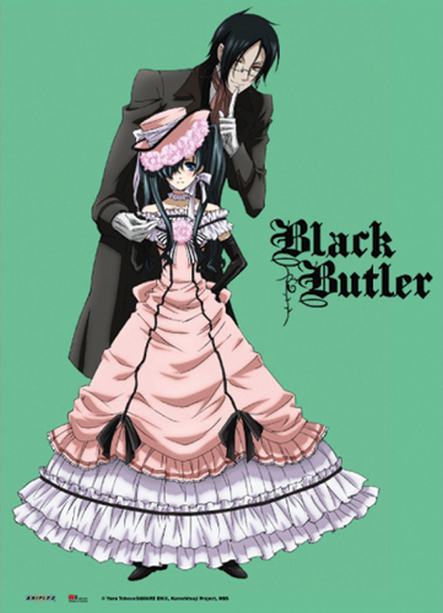 Black Butler - Sebastian Michaelis & Ciel Phantomhive Fabric Poster