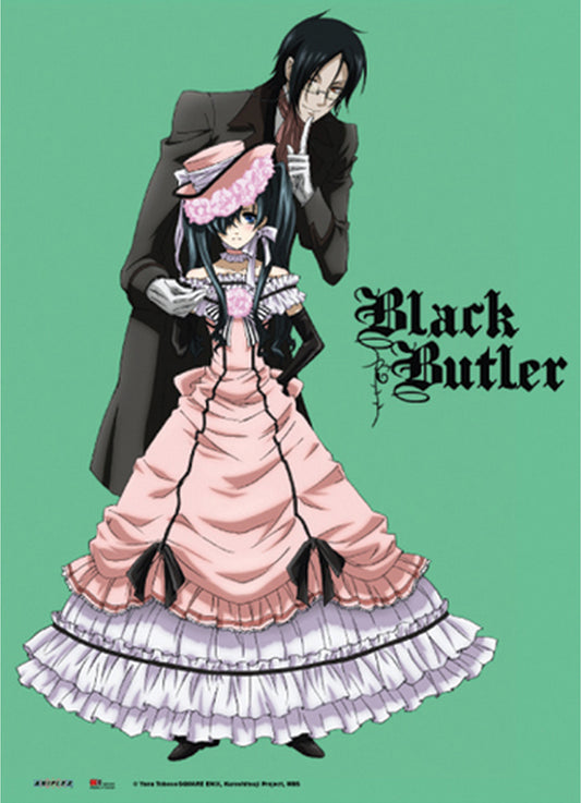 Black Butler - Sebastian Michaelis & Ciel Phantomhive Fabric Poster