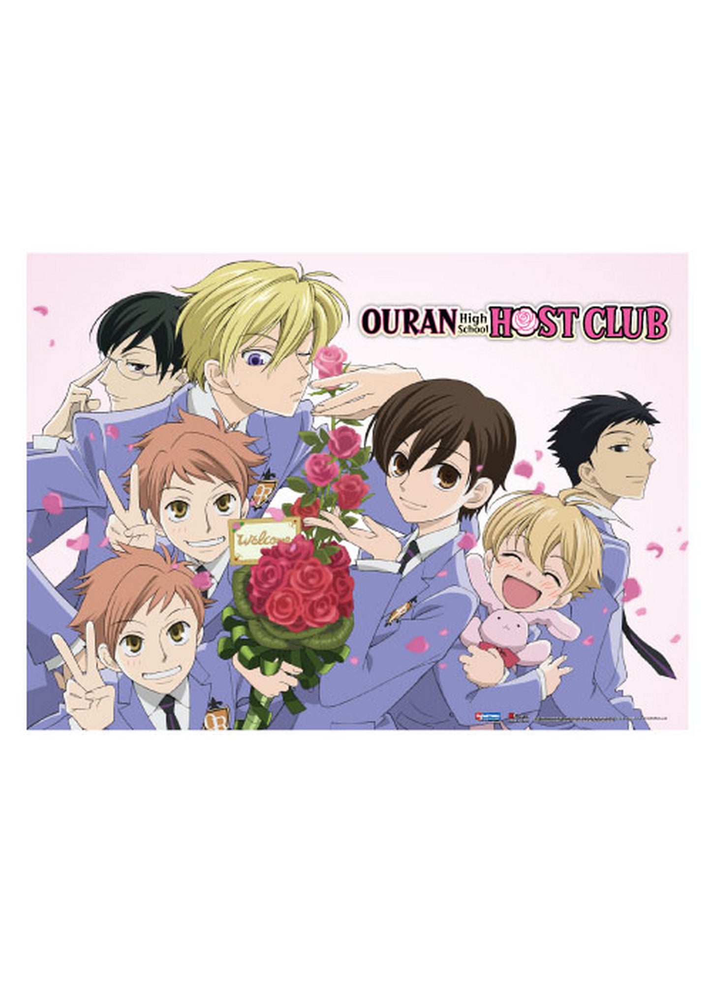 Ouran High School Host Club - Flower Fabric Poster