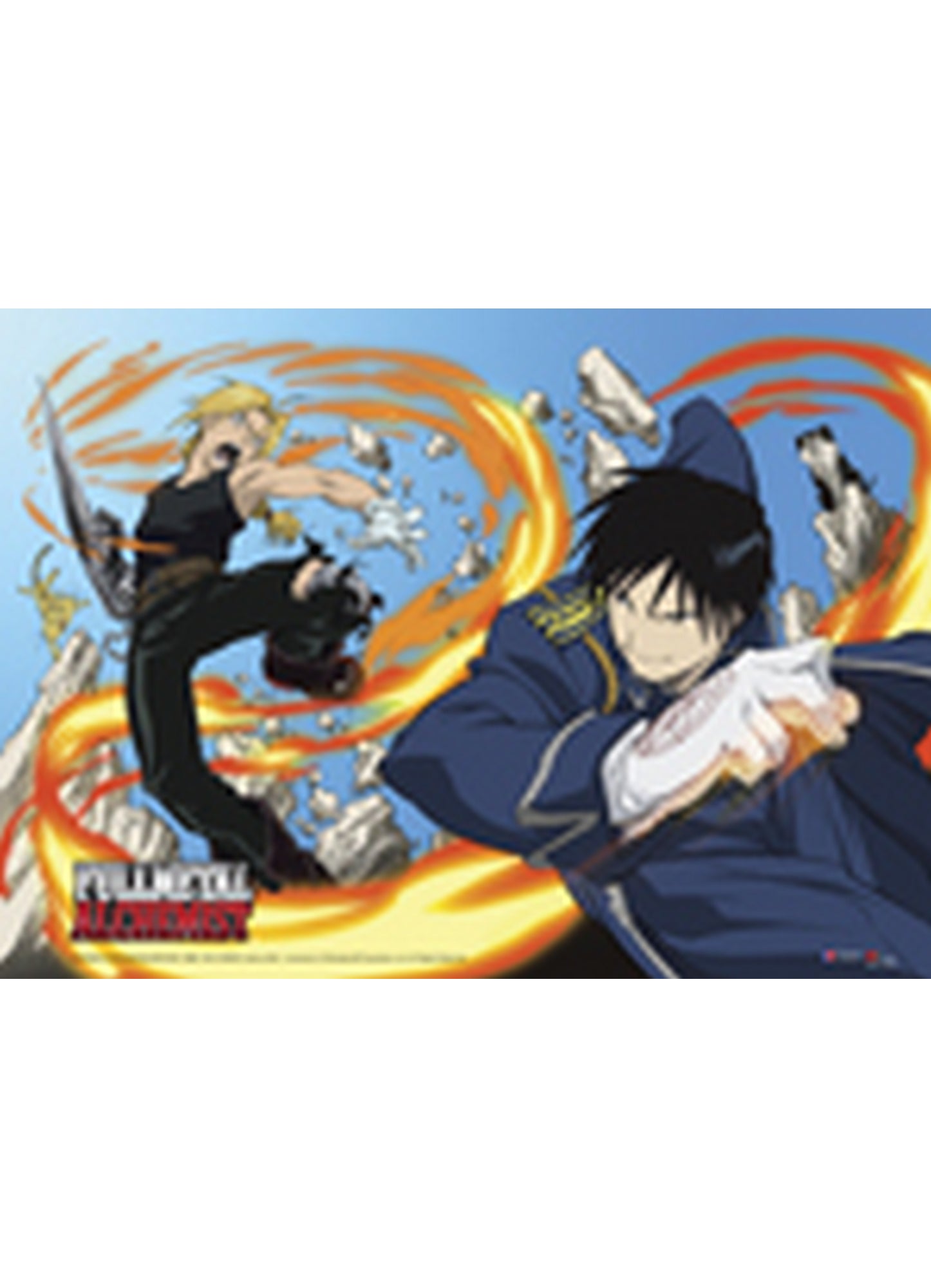Fullmetal Alchemist - Edward Elric "Ed" Vs. Roy Fabric Poster