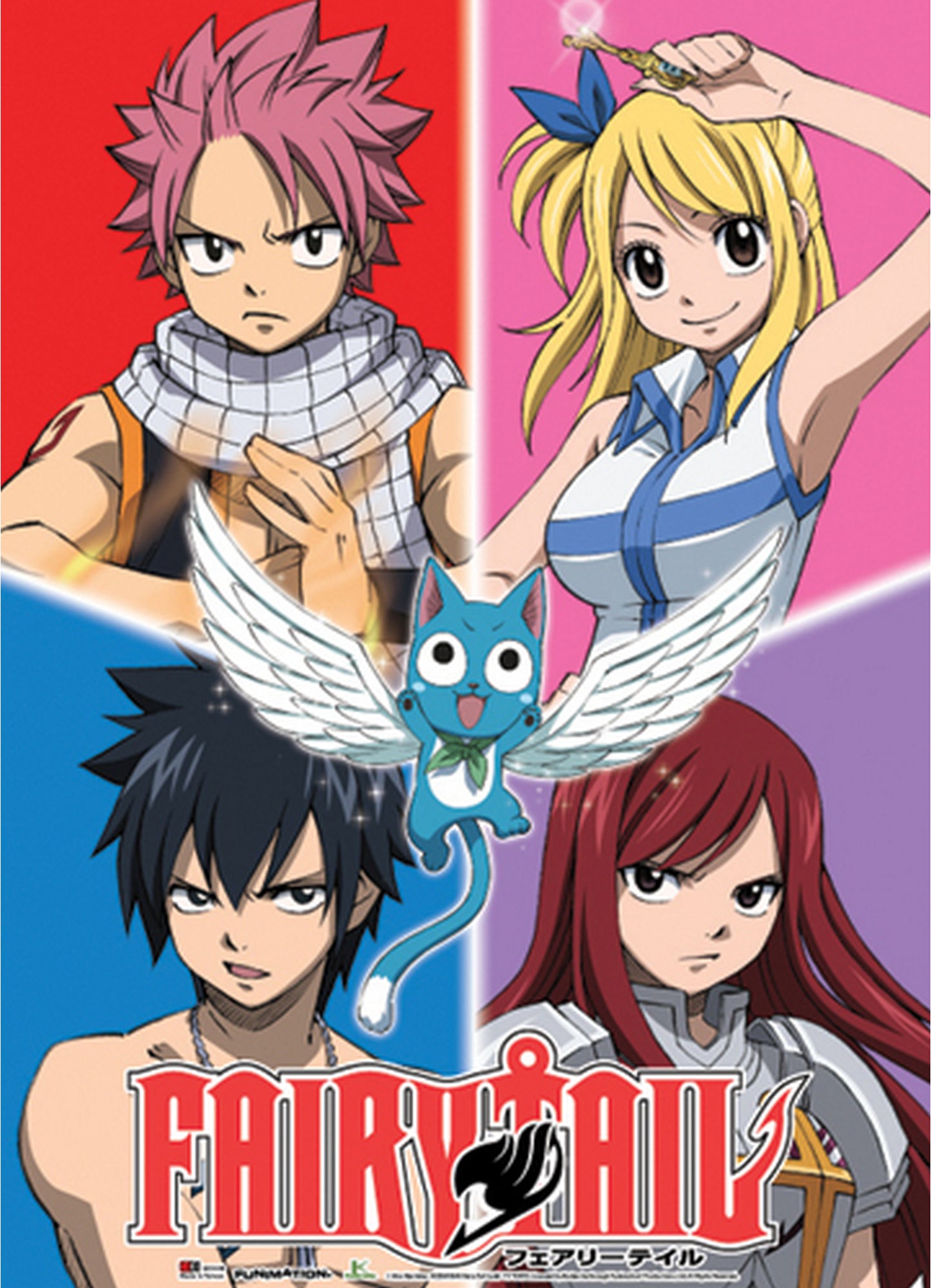 Fairy Tail - Group Fabric Poster