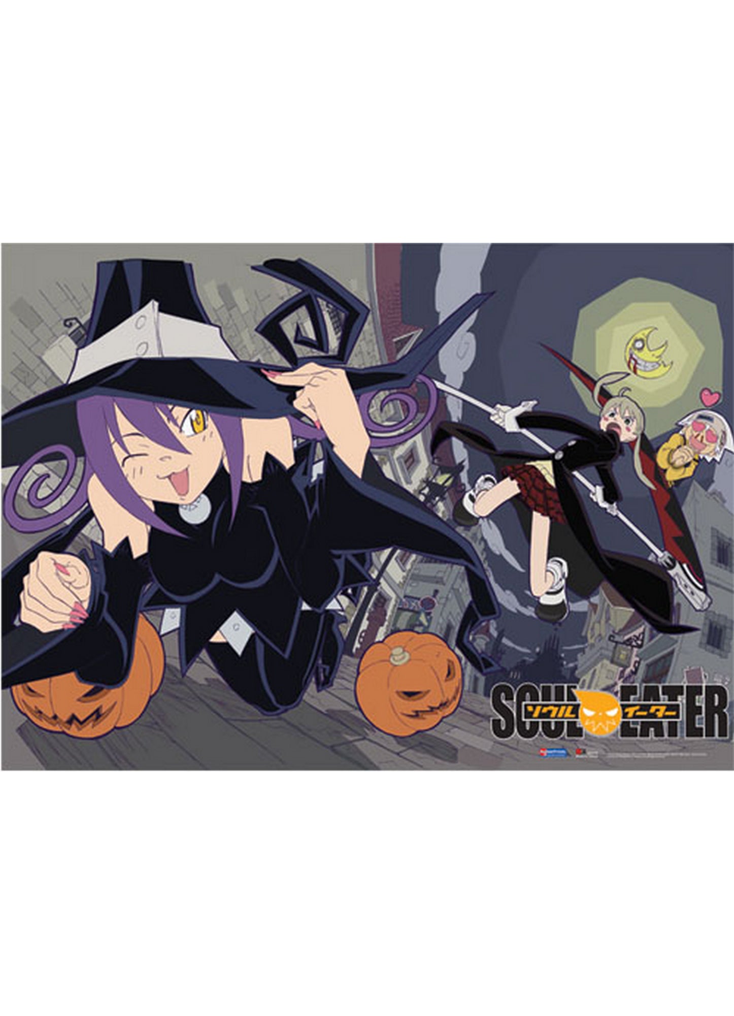 Soul Eater - Blair & Pumpkin Fabric Poster