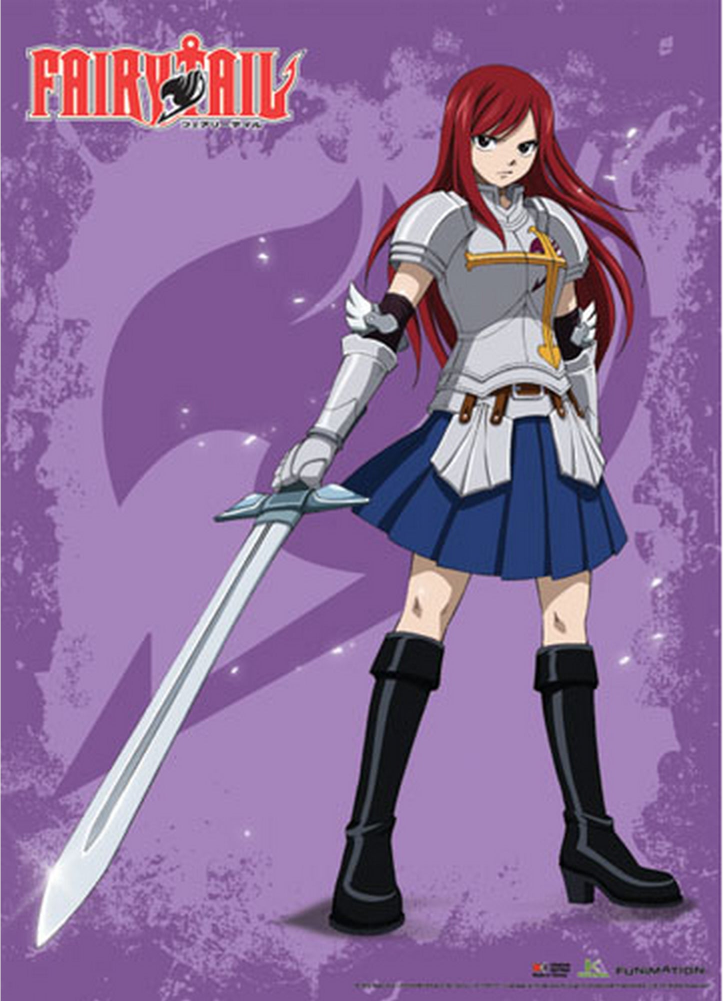 Fairy Tail - Erza Scarlet Single Shot Fabric Poster