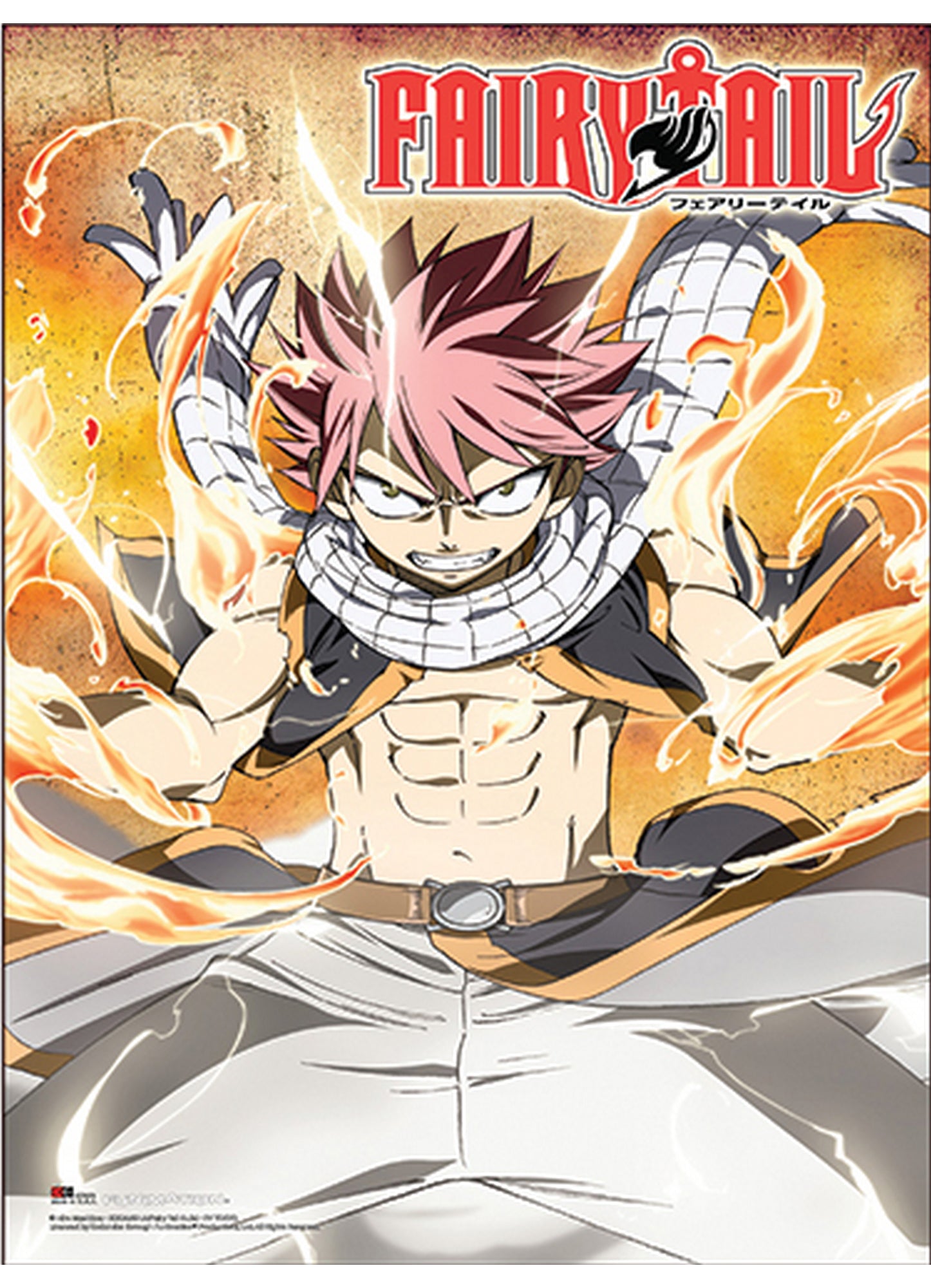 Fairy Tail - Natsu Dragneel Lightning Fire Mode Paper Poster