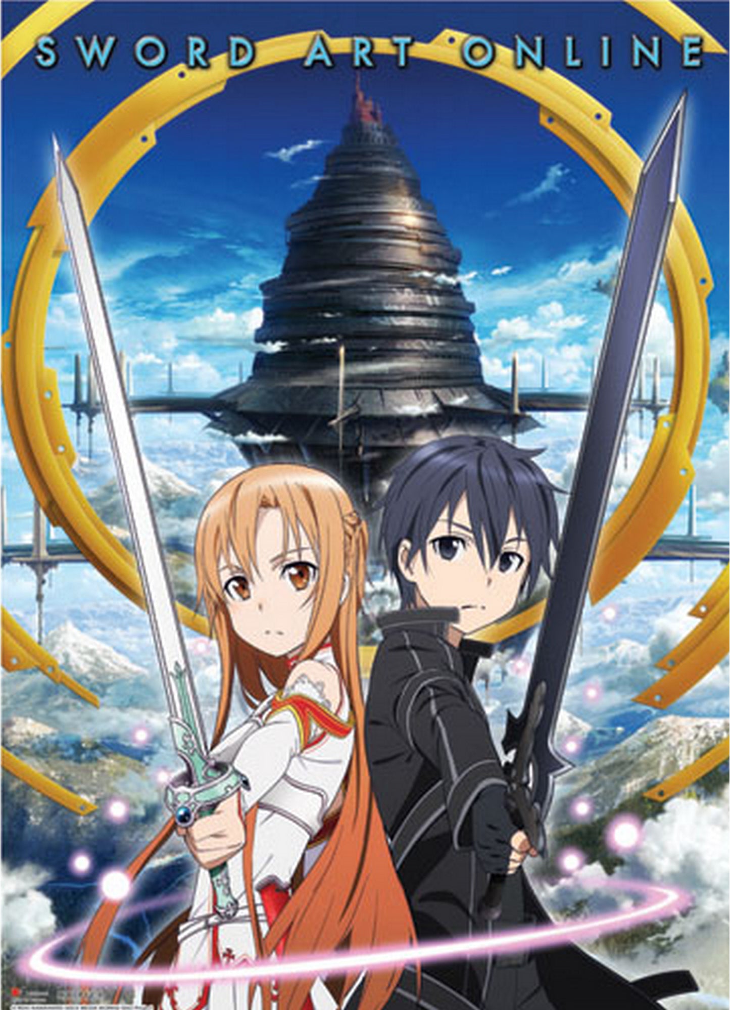 Sword Art Online - Kirito And Asuna Fabric Poster