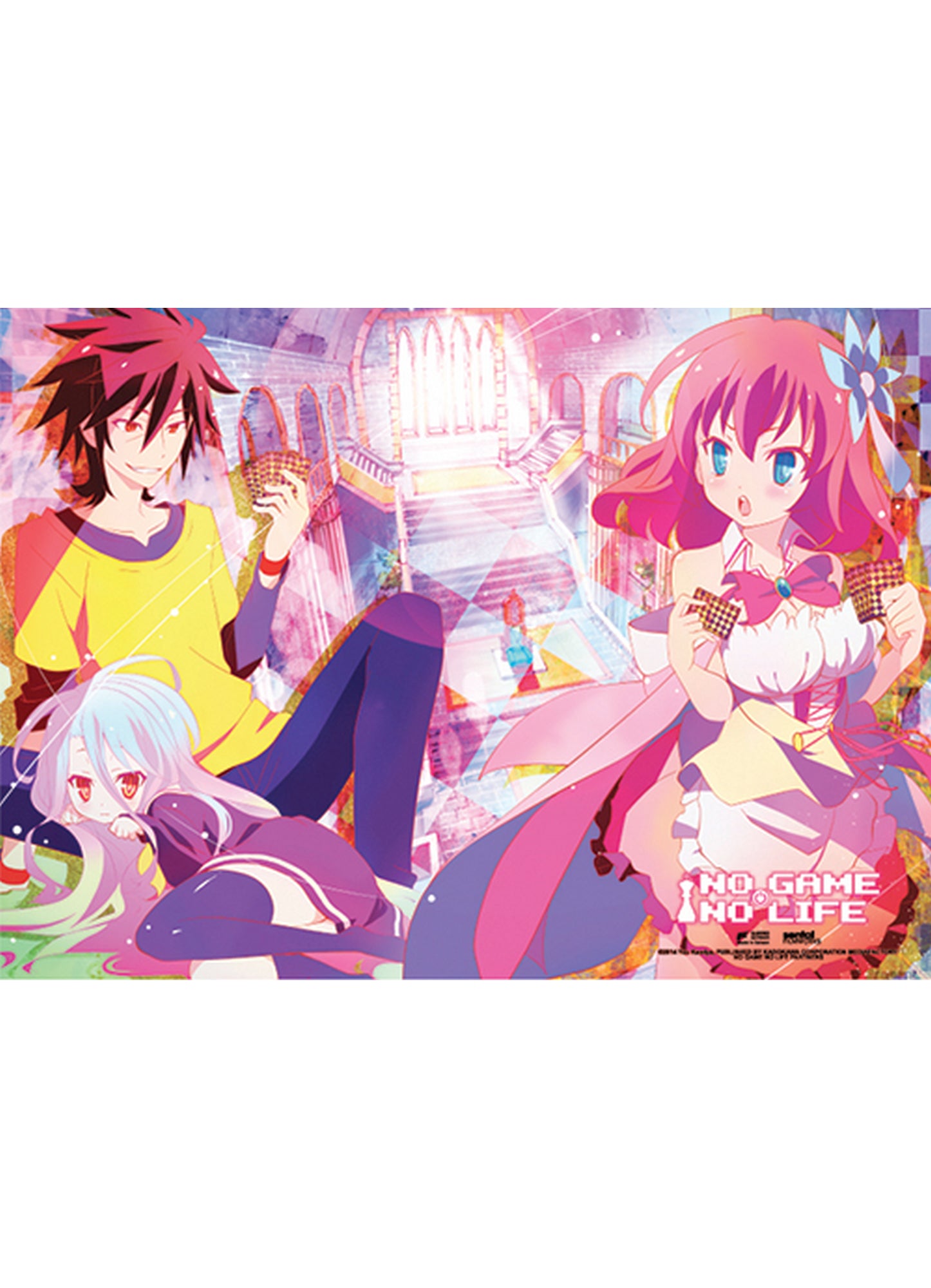 No Game No Life - Playing Cards Fabric Poster