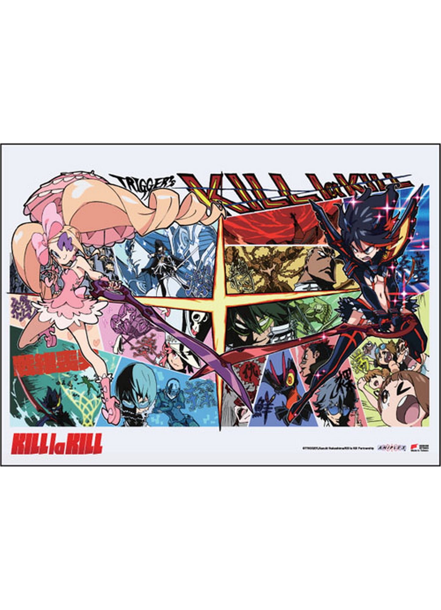 Kill La Kill - Ryuko Matoi Vs Nui Harime Fabric Poster