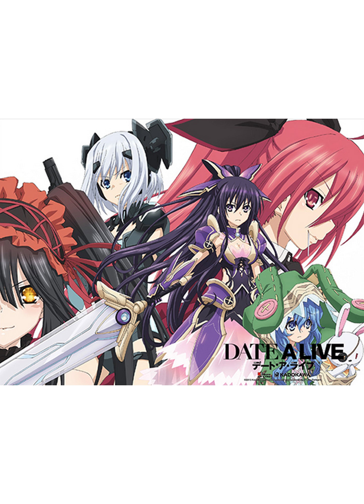 Date A Live - Main 4 With Kurumi Tokisaki Fabric Poster