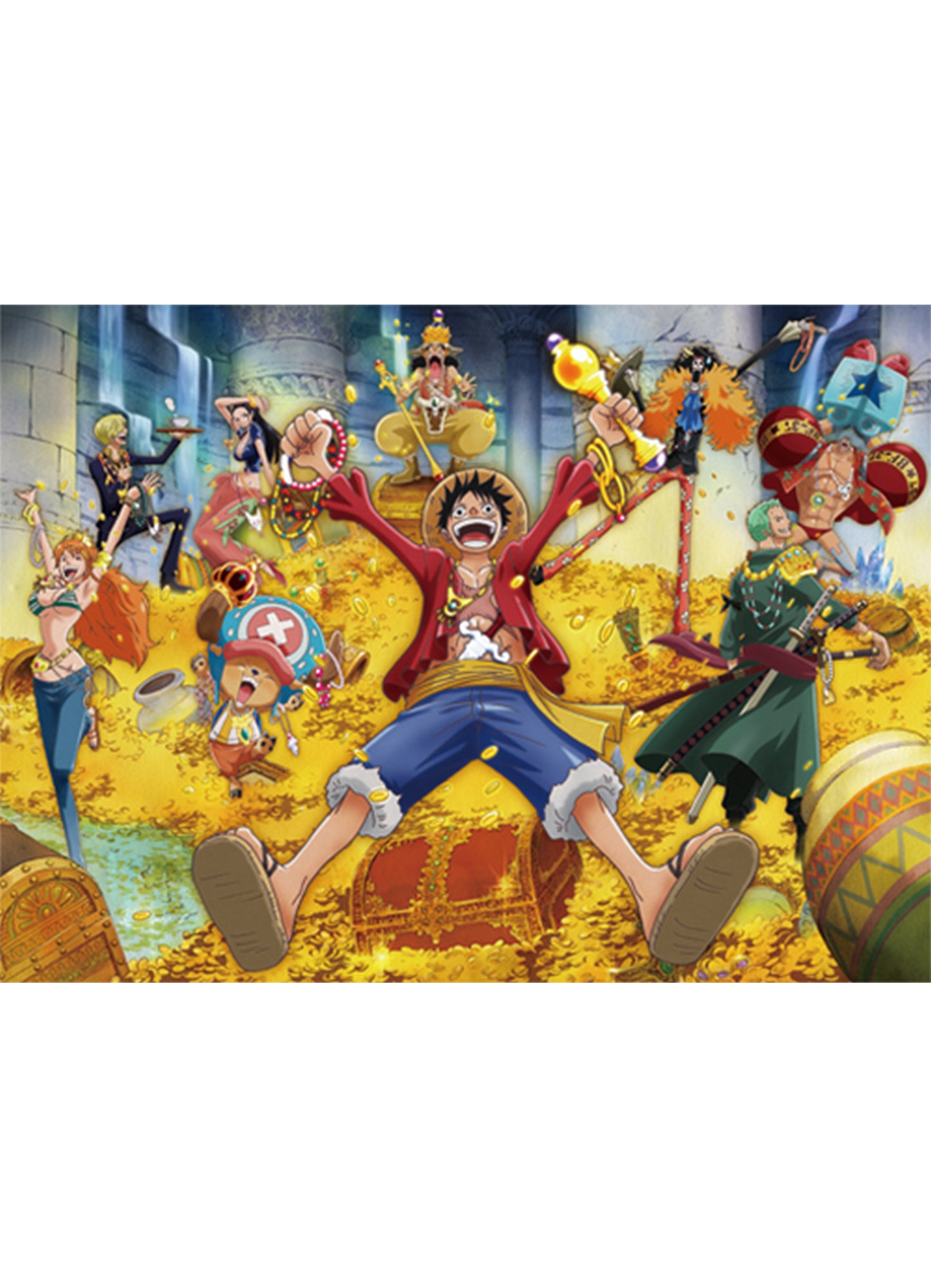 One Piece - New World Monkey D. Luffy Group 03 Fabric Poster