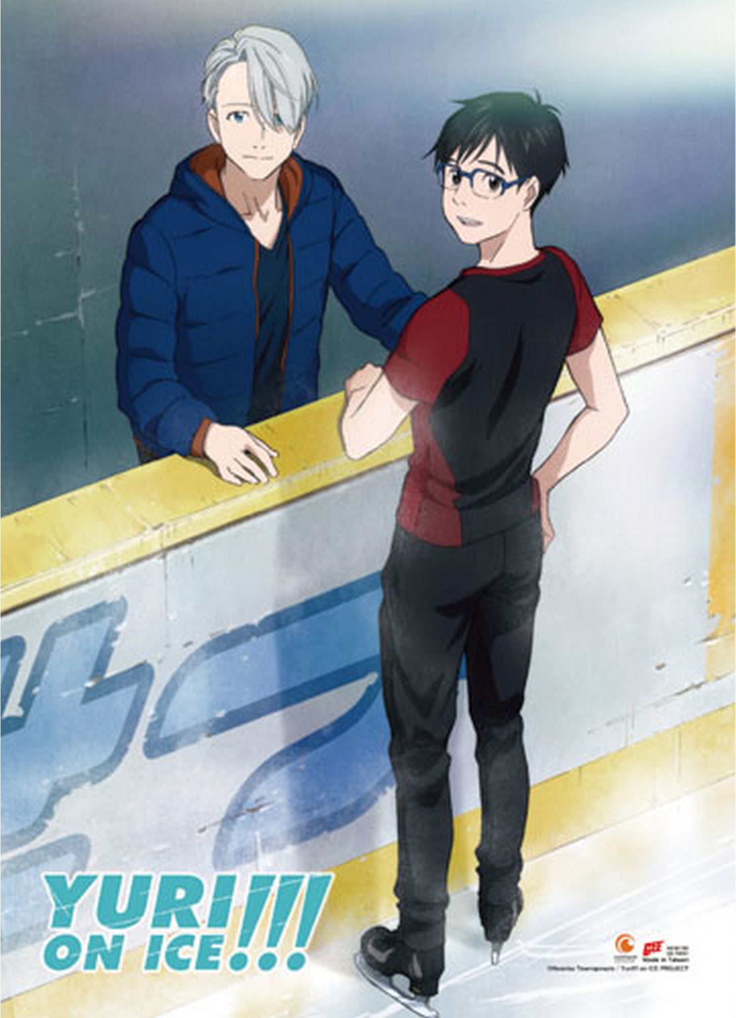 Yuri! On Ice - Yuri Katsuki & Victor Nikiforov 1 Fabric Poster