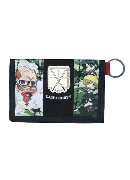 Attack On Titan - Group SD Camo Wallet