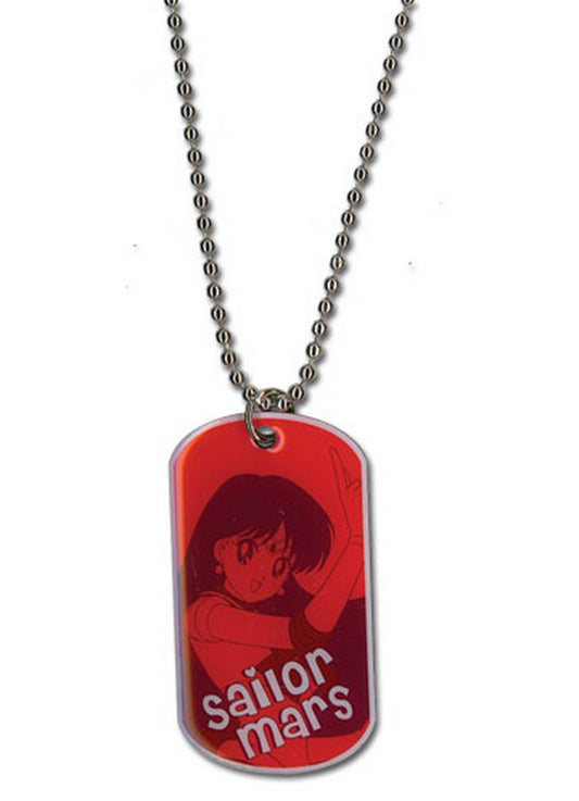 Sailor Moon - Sailor Mars Dog Tag Necklace