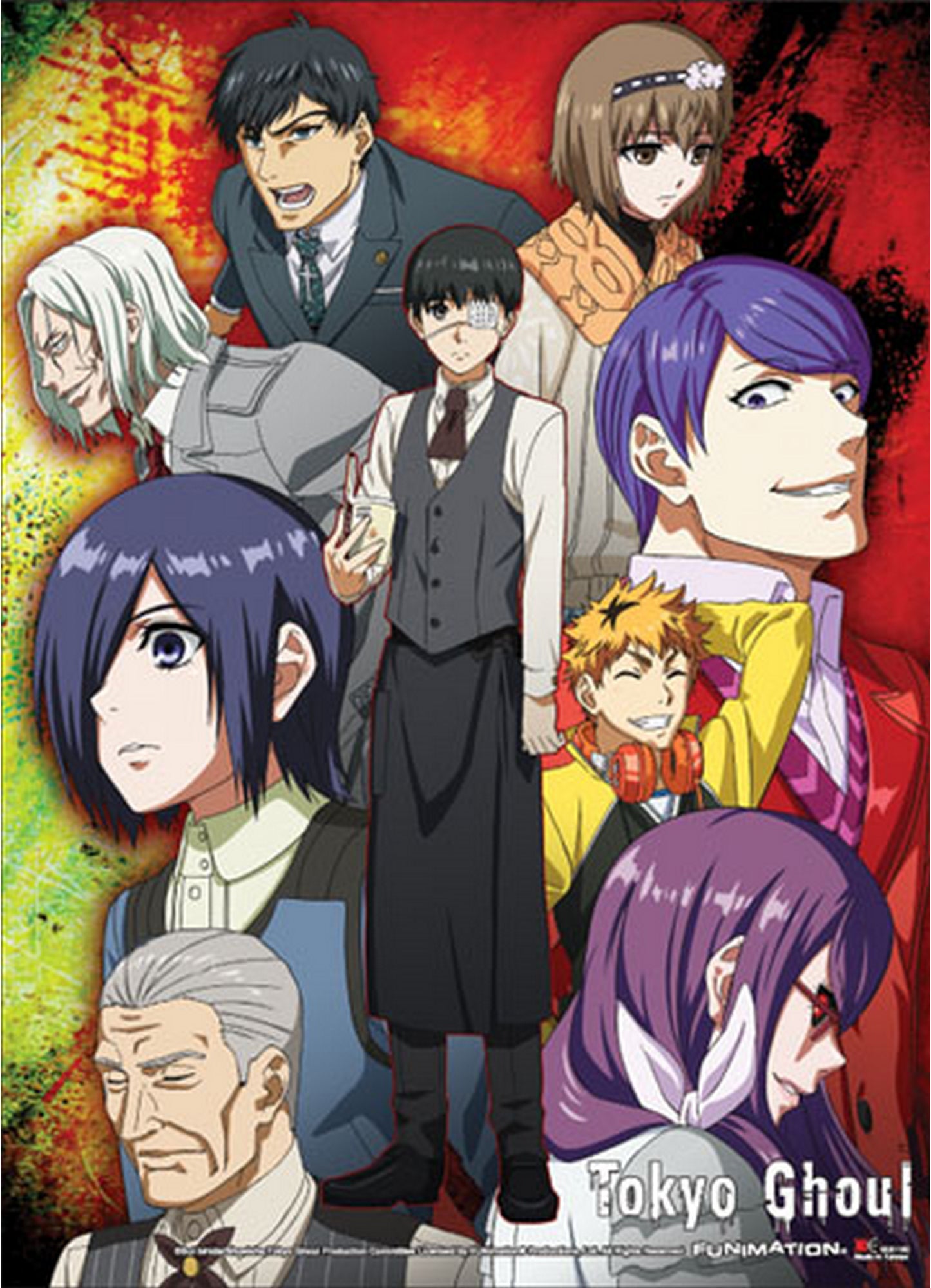 Tokyo Ghoul - Group 01 Special Edition Wall Scroll 31"W x 43"H