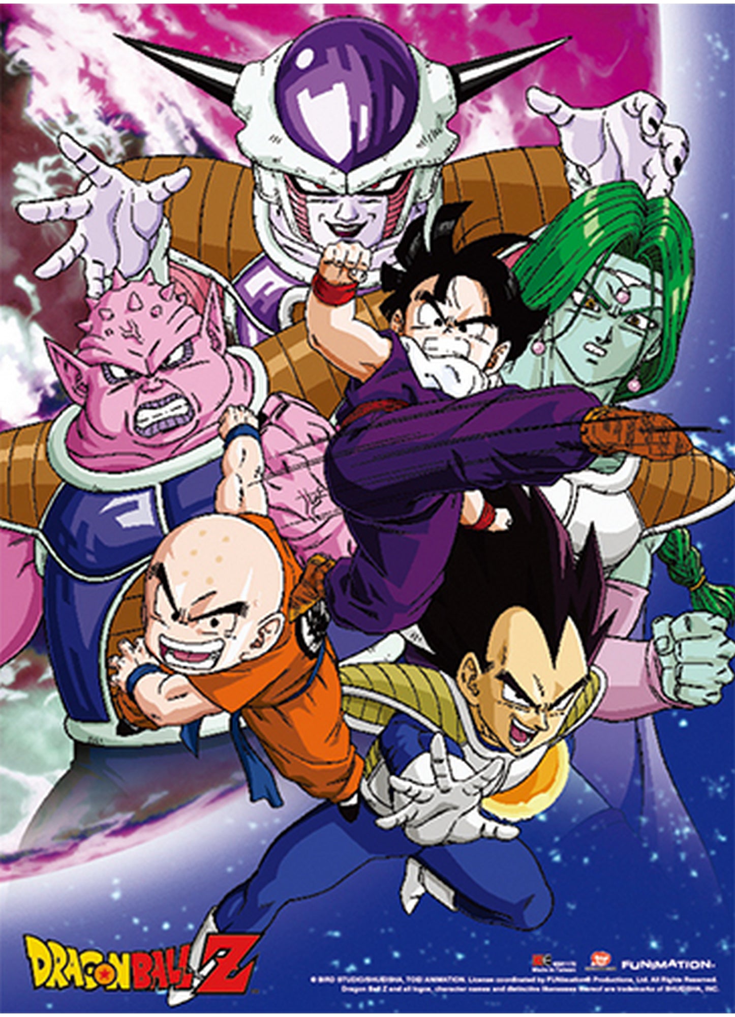 Dragon Ball Z - Son Gohan Vs Frieza Group Special Edition Wall Scroll 31"W x 43"H