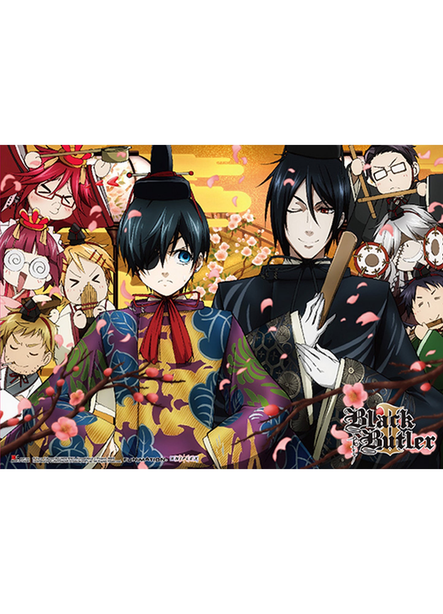 Black Butler 2 - Group 02 Special Edition Wall Scroll 31"W x 43"H