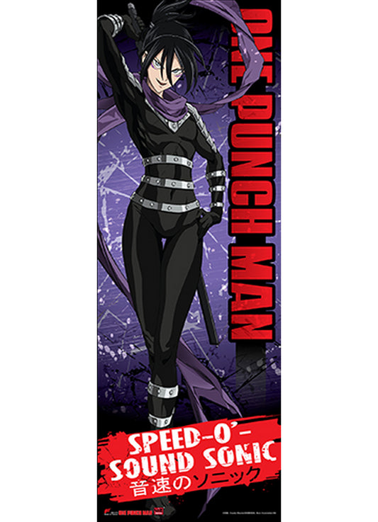 One Punch Man - Speed of Sound Sonic Human Size Se Wall Scroll 23.5"W x 67"H