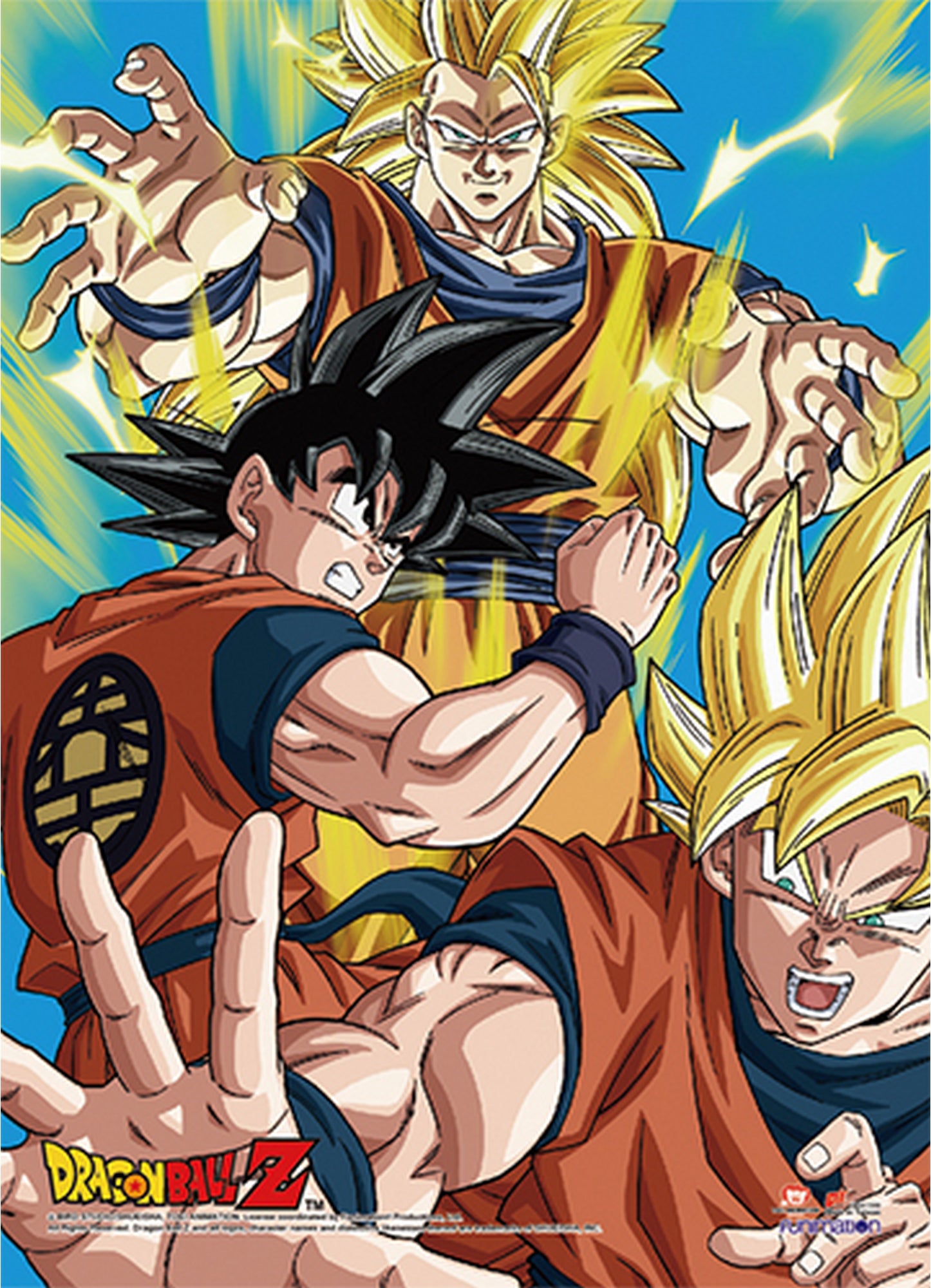 Dragon Ball Z - Son Goku Group Hi-End Wall Scroll 31"W x 43"H