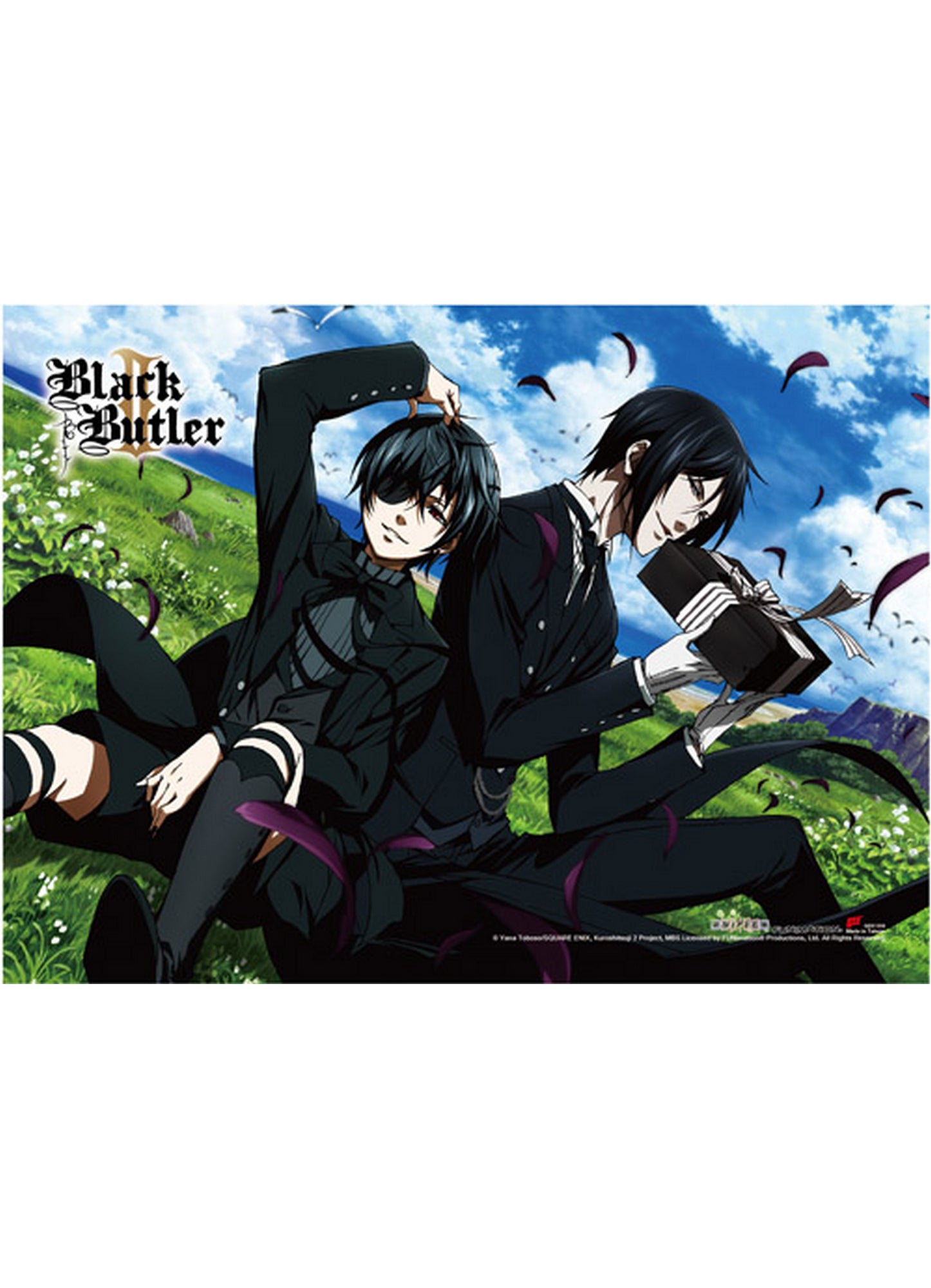 Black Butler 2 - Ciel Phantomhive & Sebastian Michaelis Hi-End Wall Scroll 31"W x 43"H