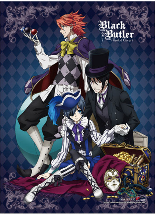 Black Butler Book Of Circus - Group 1 Hi-End Wall Scroll 31"W x 43"H