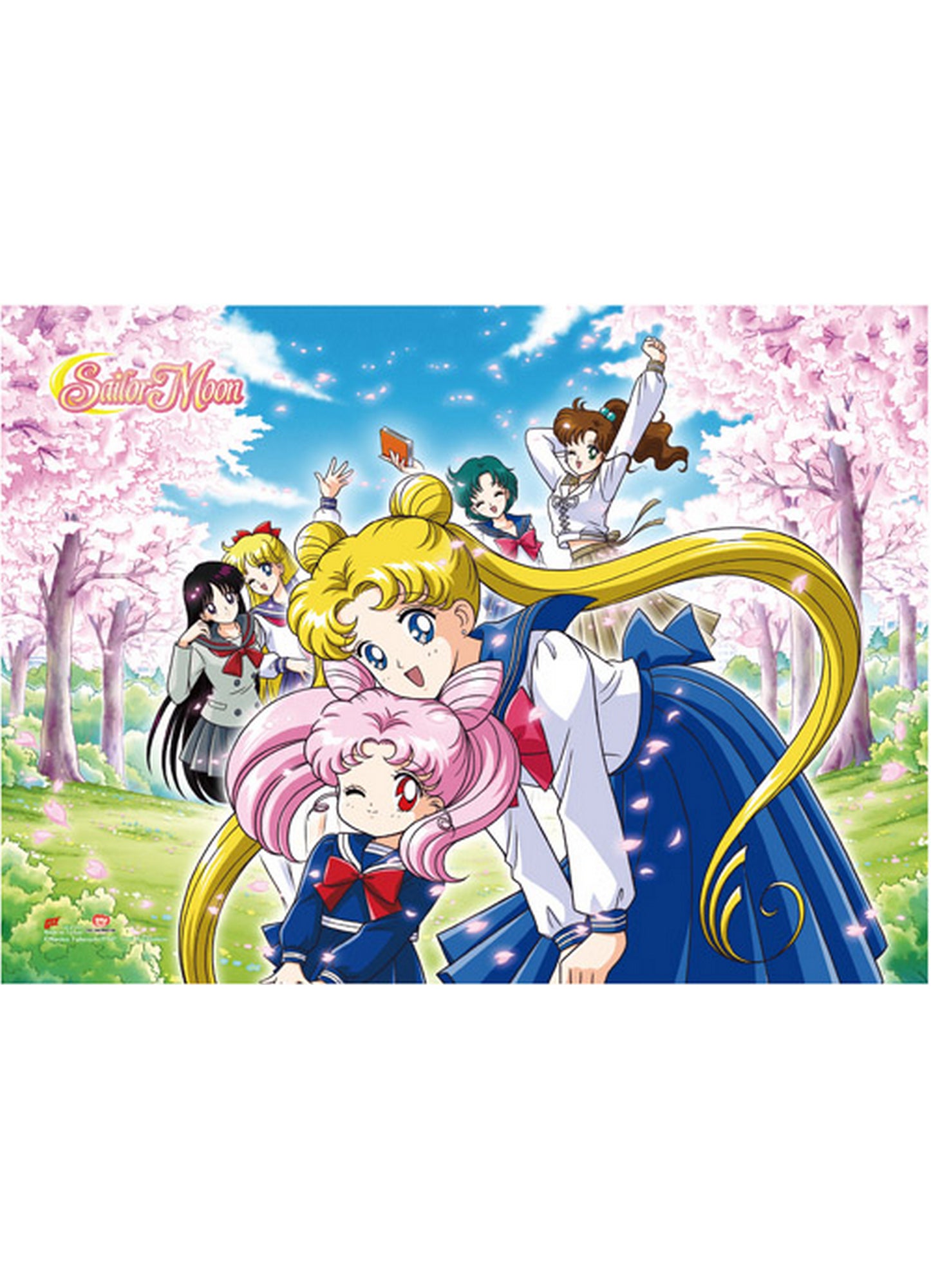 Sailor Moon R - Group Hi-End Wall Scroll 31"W x 43"H