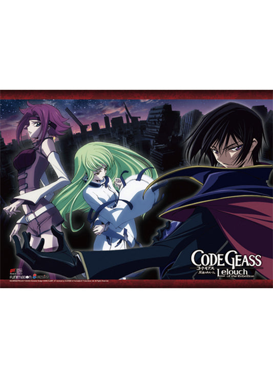 Code Geass S1 - Lelouch vi Britannia & Kallen & C.C. Hi-End Wall Scroll 18.5"W x 25.2"H