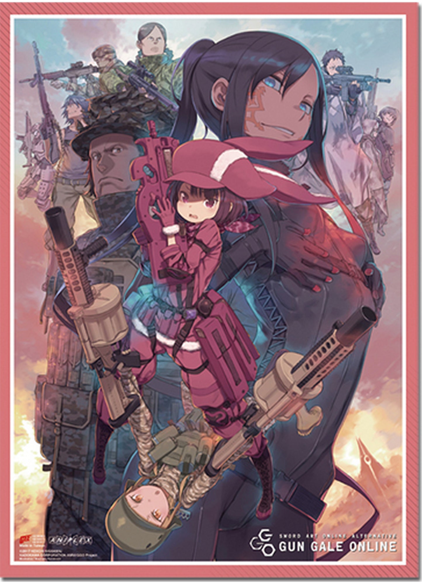 Sword Art Online Alternative Gun Gale Online - Key Art Hi-End Wall Scroll 31"W x 43"H