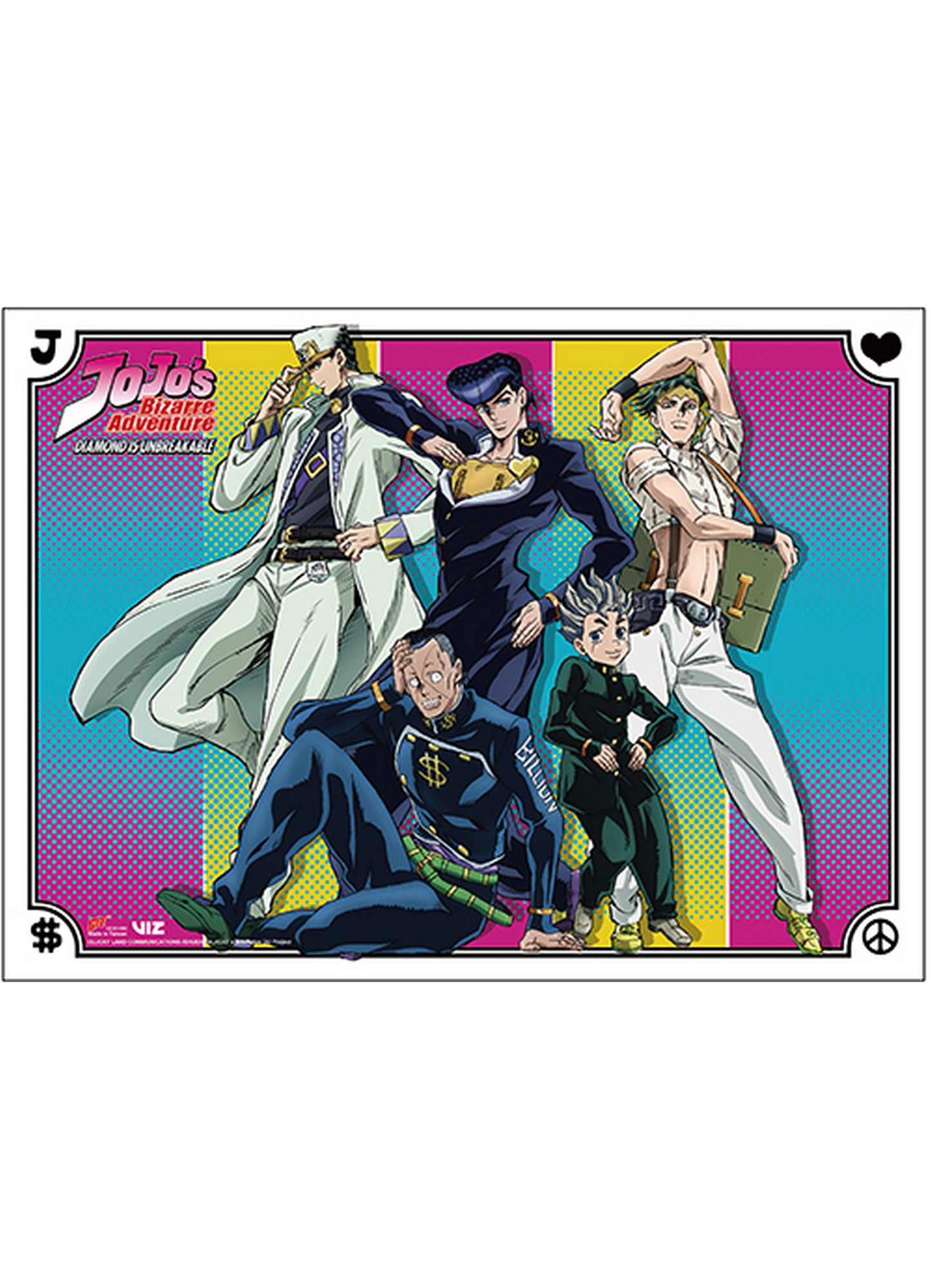 Jojos Bizarre Adventure S3 - Characters Group Hi-End Wall Scroll 31"W x 43"H
