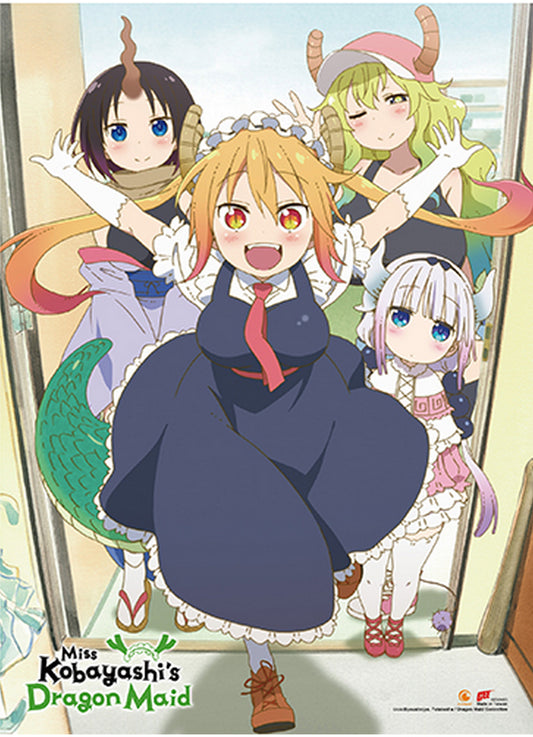 Miss Kobayashis Dragon Maid S1 - Key Art Hi-End Wall Scroll 18.5"W x 25.2"H